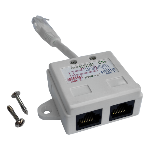 Y-Adapter, 2 phone jacks